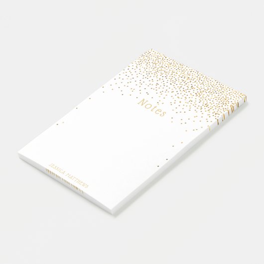  Glam Gold Confetti Post-it® Notes (Schuin)