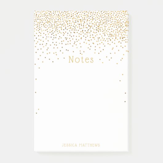  Glam Gold Confetti Post-it® Notes (Voorkant)