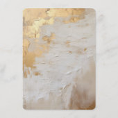 Glam Gold Cream White Mariage Menu (Dos)