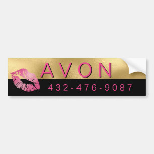 Glam Gold en Black Independent Rep Avon Bumpersticker