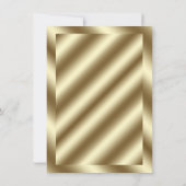 Glam Gold Foil et Black Rehearsal Invitation (Dos)