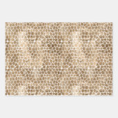 Glam Gold Giraffe Print Inpakpapier Vel (Voorkant)