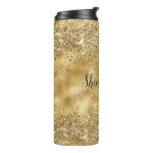 Glam Gold Glitter Confetti          Thermosbeker (Gedraaid links)