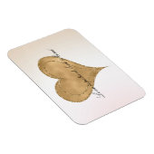 Glam Gold Glitter Hart Magneet (Rechterzijde)