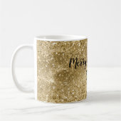 Glam Gold Glitter Koffiemok (Links)