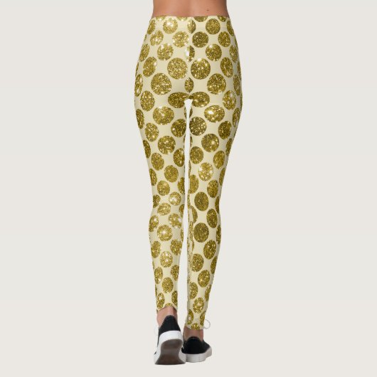 Glam gold glitter leggings (Achterkant)