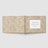 Glam Gold Glitter Pearl Stripes Gastenboek (Volledig)