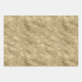 Glam Gold Glitz Glitter Zebra Afdrukken Inpakpapier Vel (Voorkant)