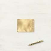 Glam Gold Glitzy Glitter Post-it® Notes (Op bureau)