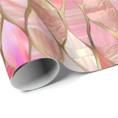 Glam Gold Glitzy Pink Cadeaupapier (Rol Hoek)
