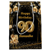 Glam Gold High Heels 90th Birthday Cadeau sac (Devant)