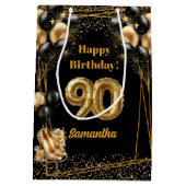 Glam Gold High Heels 90th Birthday Cadeau sac (Dos)