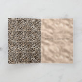 Glam Gold Leopard Print Glitz Kaart (Binnen)