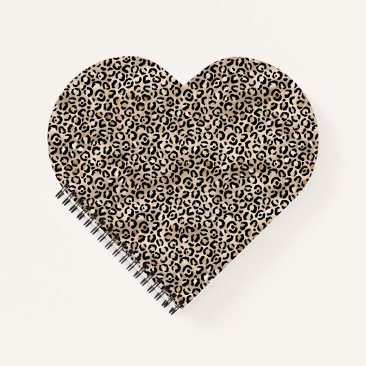 Glam Gold Leopard Print Notitieboek (Voorkant)