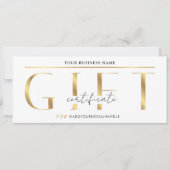 Glam Gold Logo Spa of Salon Cadeaubon (Voorkant)