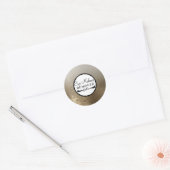 Glam Gold Make-up Wimpers Salon Remover Custom Ronde Sticker (Envelop)