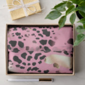 Glam Gold Pink Black Leopard Print Tissuepapier (Geschenk)