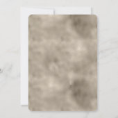 Glam Gold Pink Floral Kaart (Achterkant)