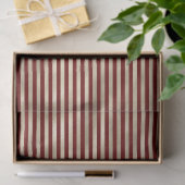 Glam Gold Red Holiday Stripes Tissuepapier (Geschenk)