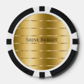 Glam Gold Ribbon Poker Chips (Voorkant)