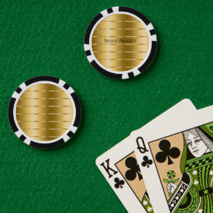 Glam Gold Ribbon Poker Chips