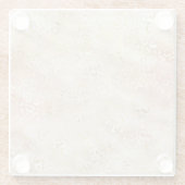 Glam Gold Roos Blush Pink Leopard Print Glazen Onderzetter (Achterkant)