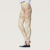 Glam Gold Roos Blush Pink Leopard Print Leggings (Links)