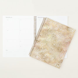 Glam Gold Roos Blush Pink Leopard Print Planner