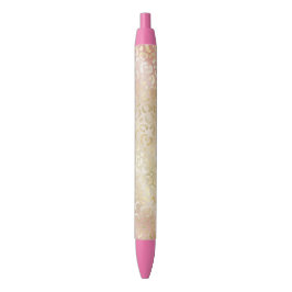 Glam Gold Roos Blush Pink Leopard Print Zwarte Inkt Pen