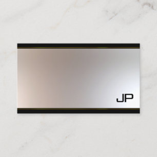 Glam Gold Silver, verfijnd monogram Visitekaartje