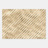 Glam Gold Sparkle-Stippen Inpakpapier Vel (Voorkant 3)