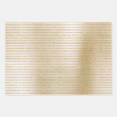 Glam Gold Stripes Inpakpapier Vel (Voorkant 3)
