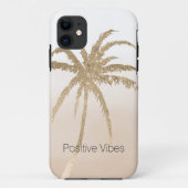  Glam Gold Tropical Palm ombre     Case-Mate iPhone Case (Achterkant)