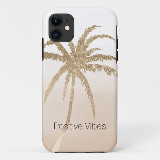  Glam Gold Tropical Palm ombre     Case-Mate iPhone Case (Achterkant)