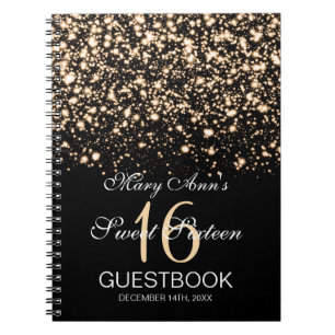 Glam Gold uit het Midnight Glam Gold van 16 partij Notitieboek