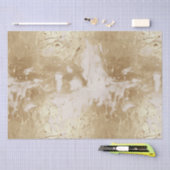 Glam Gold White Paint (look) Tissuepapier (Craft)