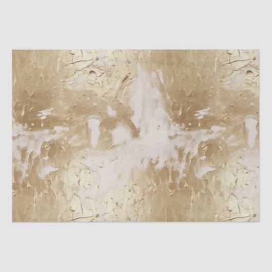 Glam Gold White Paint (look) Tissuepapier (Voorkant)