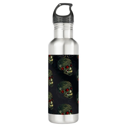 Glam Gothic Filigree Waterfles (Voorkant)