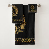 Glam gothique | Ensemble de serviettes de bain | M (En situation)