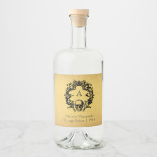 Glam gothique Étiquette de bouteilles de liquide