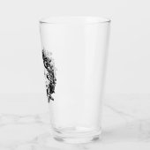 Glam gothique | Verre | Monogramme noir (Gauche)