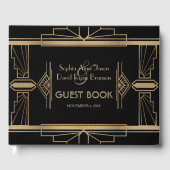 Glam Goud Bruisende 20'er Jaren Great Gatsby 1920  Gastenboek (Voorkant)
