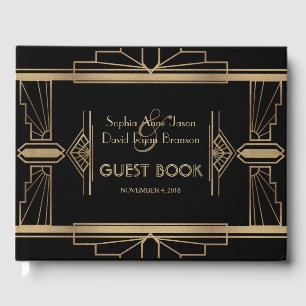 Glam Goud Bruisende 20'er Jaren Great Gatsby 1920 Gastenboek