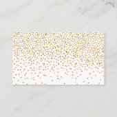  Glam Goud Confetti Bruiloft Escort Kaarten Plaatskaartje (Achterkant)