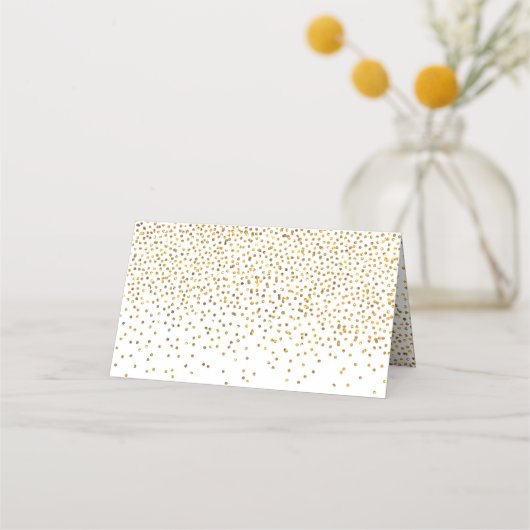 Glam Goud Confetti Wit Bruiloft (Achterkant)