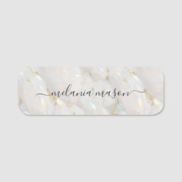 Glam Goud Elegante Opal Steen Edelsteen Naamplaatje