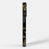 Glam goud- en zwarte vlinders Case-Mate iPhone case (Achterkant / Rechts)