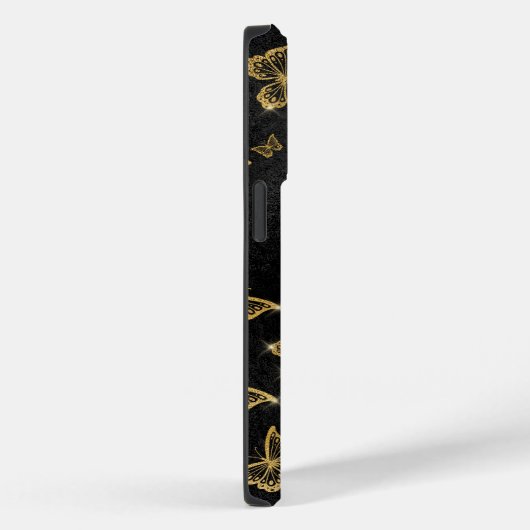 Glam goud- en zwarte vlinders Case-Mate iPhone case (Achterkant / Rechts)