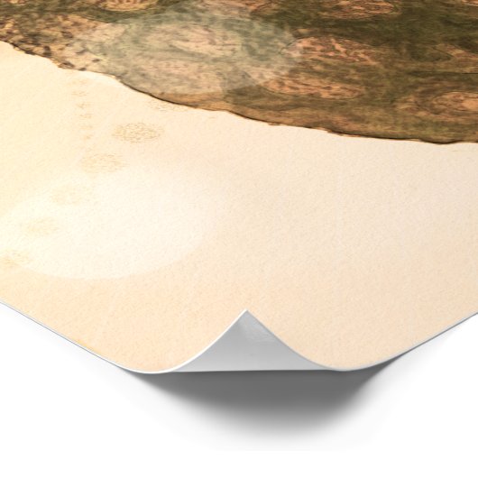 Glam Gouden Ananas Elegante Feestbanner Kunst Poster (Hoek)