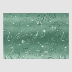 Glam Green Glittery Glitz Tissuepapier